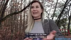 Play A stunning European blonde babe gets picked up for a wild blowjob and passionate pussyfucking in public