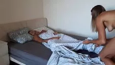 The redhead has a tight pussy and the guy ejaculates in her